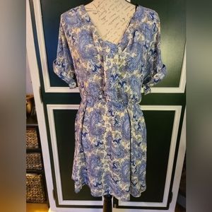 V-neck Tie-front Dress